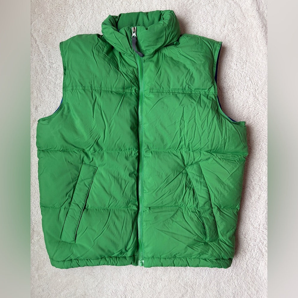 American Eagle Outfitters Green and Blue Down Puffer Vest Men Size XS